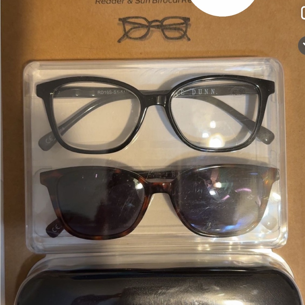 Rae Dunn Black and Brown Glasses Duo